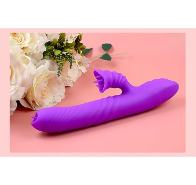 Wibrator-Angelia USB 3 functions of thrusting / 20 vibrations Purple